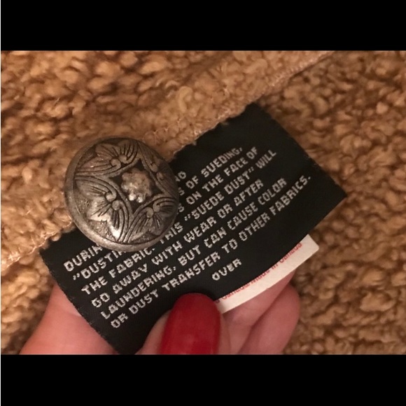 SOLD Faux suede Sherpa lined County Clothing jacket Sz M - Picture 11 of 14